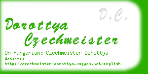 dorottya czechmeister business card